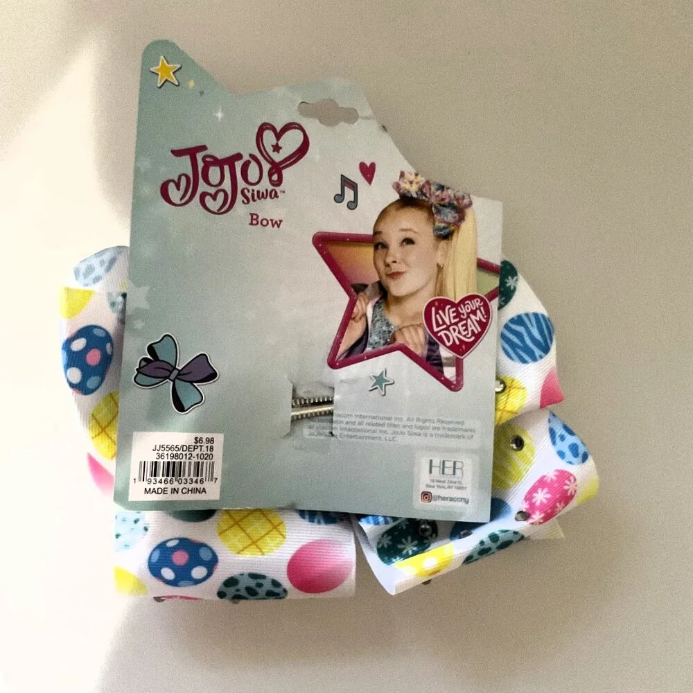 EASTER EGG GEMS BOW JOJO SIWA, LIMITED EDITION